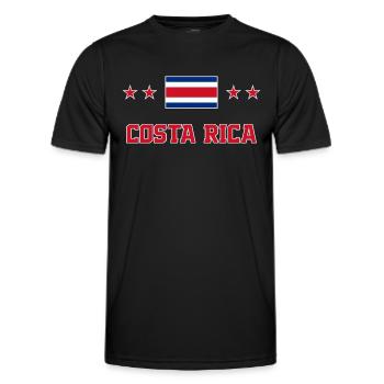 Costa Rica - Männer Funktions-T-Shirt - Schwarz - Vorne - AI Model Male 178 dark (178cm)