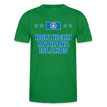 Northern Mariana Islands - Men's Functional T-Shirt - kelly green - Front - AI Model Male 178 dark (178cm)