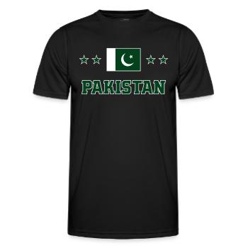 Pakistan - Männer Funktions-T-Shirt - Schwarz - Vorne - AI Model Male 178 dark (178cm)