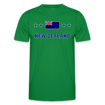 Neuseeland - Männer Funktions-T-Shirt - Kelly Green - Vorne - AI Model Male 178 dark (178cm)