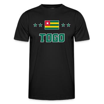 Togo - Männer Funktions-T-Shirt - Schwarz - Vorne - AI Model Male 178 dark (178cm)