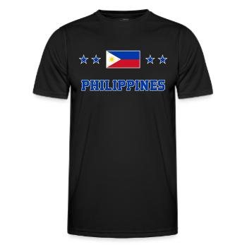 Philippinen - Männer Funktions-T-Shirt - Schwarz - Vorne - AI Model Male 178 dark (178cm)