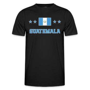 Guatemala - T-shirt sport Homme - noir - Devant - AI Model Male 178 dark (178cm)