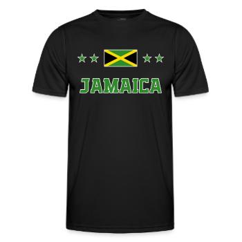 Jamaica - Men's Functional T-Shirt - black - Front - AI Model Male 178 dark (178cm)
