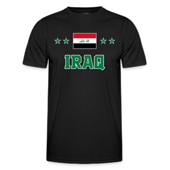 Irak - T-shirt sport Homme - noir - Devant - AI Model Male 178 dark (178cm)