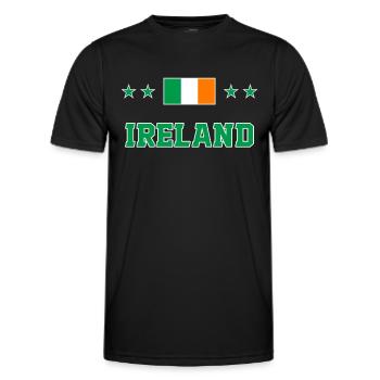 Ireland - Men's Functional T-Shirt - black - Front - AI Model Male 178 dark (178cm)