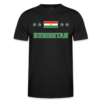 Kurdistan - Men's Functional T-Shirt - black - Front - AI Model Male 178 dark (178cm)