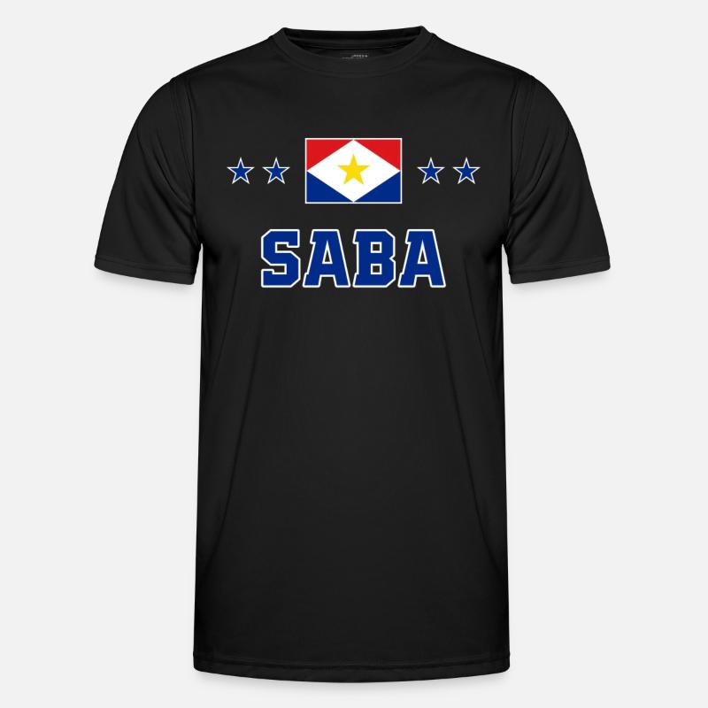 Saba - Männer Funktions-T-Shirt - Schwarz