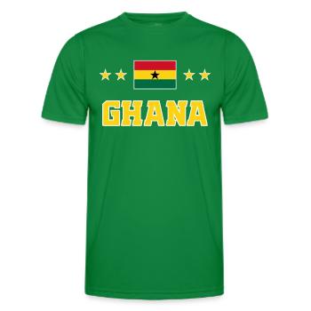 Ghana - T-shirt sport Homme - vert - Devant - AI Model Male 178 dark (178cm)