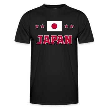 Japan - Functioneel T-shirt voor mannen - zwart - Voor - AI Model Male 178 dark (178cm)