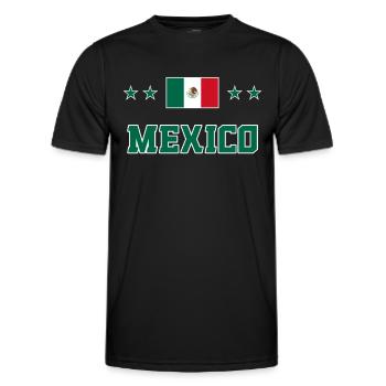 Mexique - T-shirt sport Homme - noir - Devant - AI Model Male 178 dark (178cm)