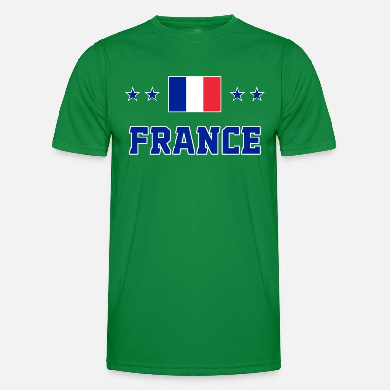 Frankreich Männer Funktions-T-Shirt