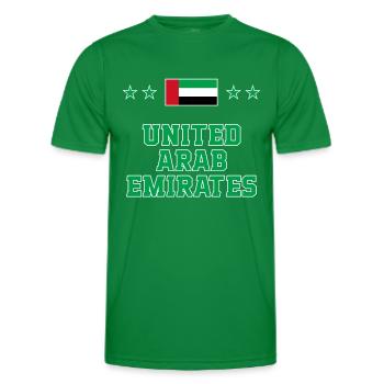 United Arab Emirates - Men's Functional T-Shirt - kelly green - Front - AI Model Male 178 dark (178cm)