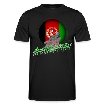 Afghanistan - Männer Funktions-T-Shirt - Schwarz - Vorne - AI Model Male 178 dark (178cm)