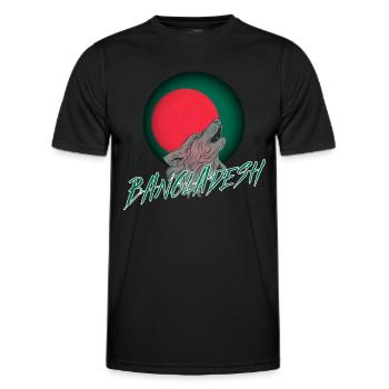 Bangladesch - Männer Funktions-T-Shirt - Schwarz - Vorne - AI Model Male 178 dark (178cm)