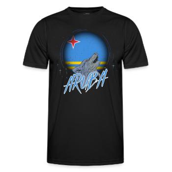 Aruba - Männer Funktions-T-Shirt - Schwarz - Vorne - AI Model Male 178 dark (178cm)