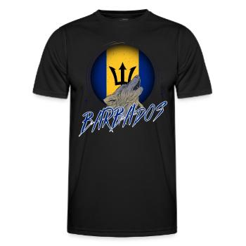 Barbade - T-shirt sport Homme - noir - Devant - AI Model Male 178 dark (178cm)