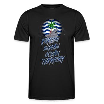 British Indian Ocean Territory - Men's Functional T-Shirt - black - Front - AI Model Male 178 dark (178cm)
