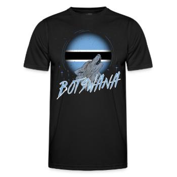 Botswana - Männer Funktions-T-Shirt - Schwarz - Vorne - AI Model Male 178 dark (178cm)