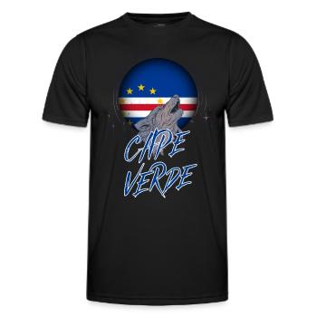 Cape Verde - Men's Functional T-Shirt - black - Front - AI Model Male 178 dark (178cm)
