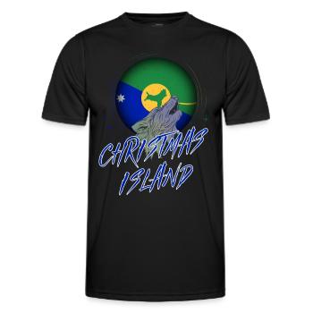 Weihnachtsinsel - Männer Funktions-T-Shirt - Schwarz - Vorne - AI Model Male 178 dark (178cm)