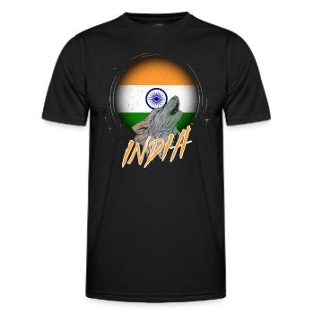 Inde - T-shirt sport Homme - noir - Devant - AI Model Male 178 dark (178cm)