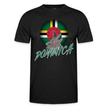 Dominique - T-shirt sport Homme - noir - Devant - AI Model Male 178 dark (178cm)