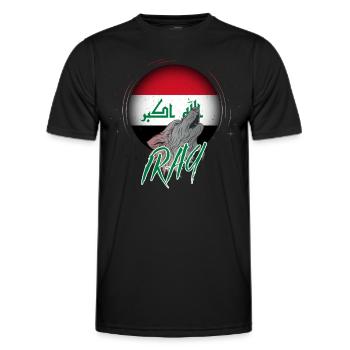 Irak - T-shirt sport Homme - noir - Devant - AI Model Male 178 dark (178cm)