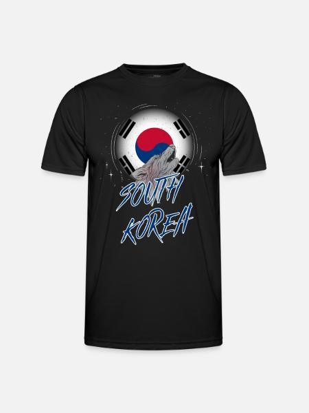 South Korea - Men's Functional T-Shirt - black