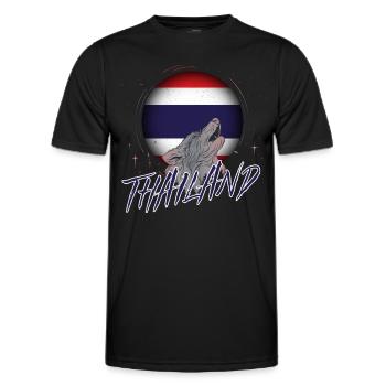 Thailand - Men's Functional T-Shirt - black - Front - AI Model Male 178 dark (178cm)