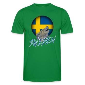 Suède - T-shirt sport Homme - vert - Devant - AI Model Male 178 dark (178cm)