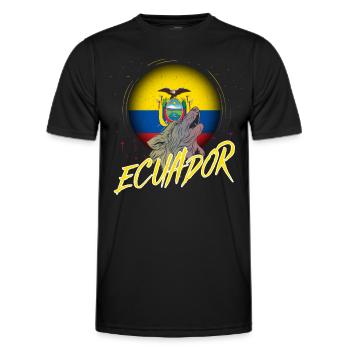 Ecuador - Männer Funktions-T-Shirt - Schwarz - Vorne - AI Model Male 178 dark (178cm)
