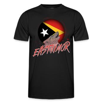 Timor oriental - T-shirt sport Homme - noir - Devant - AI Model Male 178 dark (178cm)