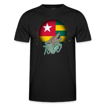 Togo - Männer Funktions-T-Shirt - Schwarz - Vorne - AI Model Male 178 dark (178cm)