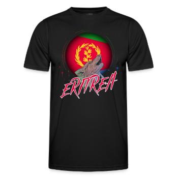 Eritrea - Männer Funktions-T-Shirt - Schwarz - Vorne - AI Model Male 178 dark (178cm)