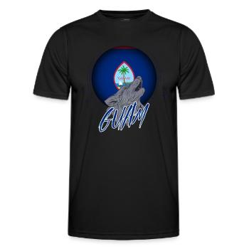 Guam - Männer Funktions-T-Shirt - Schwarz - Vorne - AI Model Male 178 dark (178cm)