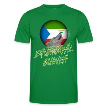 Guinée équatoriale - T-shirt sport Homme - vert - Devant - AI Model Male 178 dark (178cm)