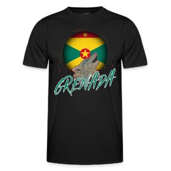 Grenada - Men's Functional T-Shirt - black - Front - AI Model Male 178 dark (178cm)