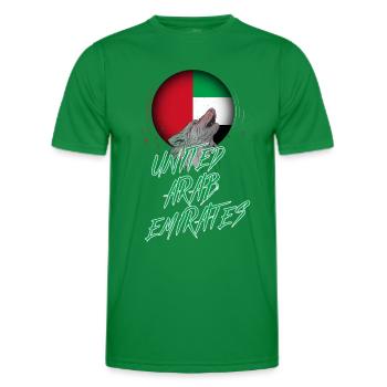 United Arab Emirates - Men's Functional T-Shirt - kelly green - Front - AI Model Male 178 dark (178cm)
