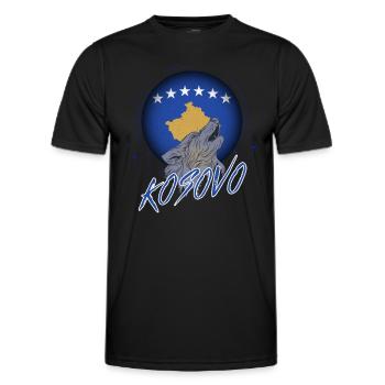 Kosovo - Männer Funktions-T-Shirt - Schwarz - Vorne - AI Model Male 178 dark (178cm)