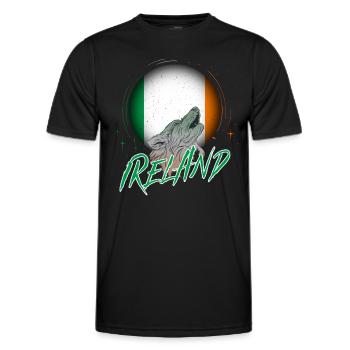 Ireland - Men's Functional T-Shirt - black - Front - AI Model Male 178 dark (178cm)