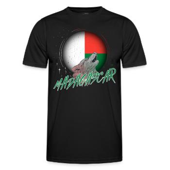 Macédoine - T-shirt sport Homme - noir - Devant - AI Model Male 178 dark (178cm)