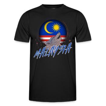 Malaisie - T-shirt sport Homme - noir - Devant - AI Model Male 178 dark (178cm)