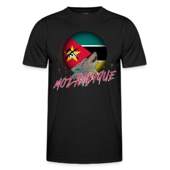 Mozambique - Men's Functional T-Shirt - black - Front - AI Model Male 178 dark (178cm)