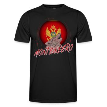 Montenegro - Men's Functional T-Shirt - black - Front - AI Model Male 178 dark (178cm)