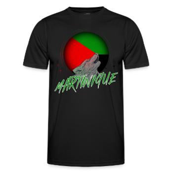 Martinique - T-shirt sport Homme - noir - Devant - AI Model Male 178 dark (178cm)
