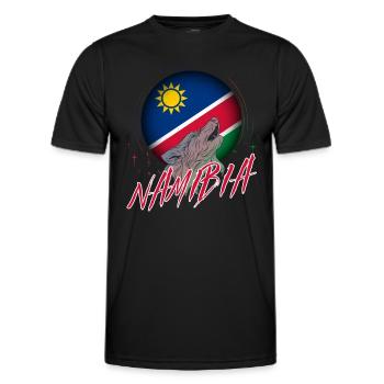 Namibia - Männer Funktions-T-Shirt - Schwarz - Vorne - AI Model Male 178 dark (178cm)