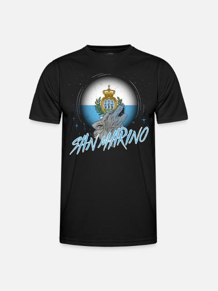 San Marino - Men's Functional T-Shirt - black