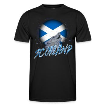 Scotland - Men's Functional T-Shirt - black - Front - AI Model Male 178 dark (178cm)