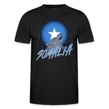Somalia - Männer Funktions-T-Shirt - Schwarz - Vorne - AI Model Male 178 dark (178cm)